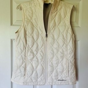 Eddie Bauer lightweight white vest women’s size M